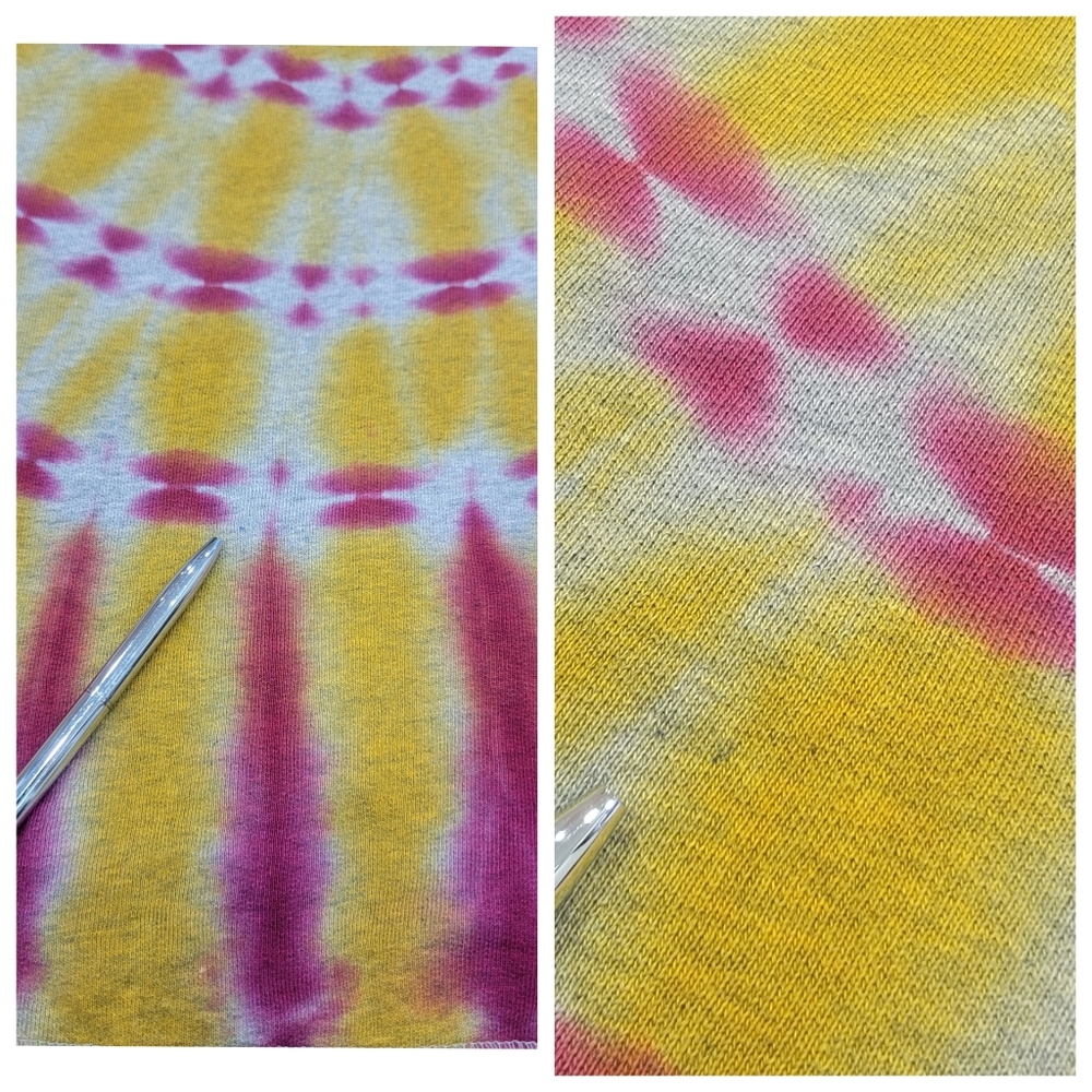 Diesel Tie-Dye Crewneck Sweatshirt Yellow Pink Y2K Bright Colorful Women… - Picture 16 of 17